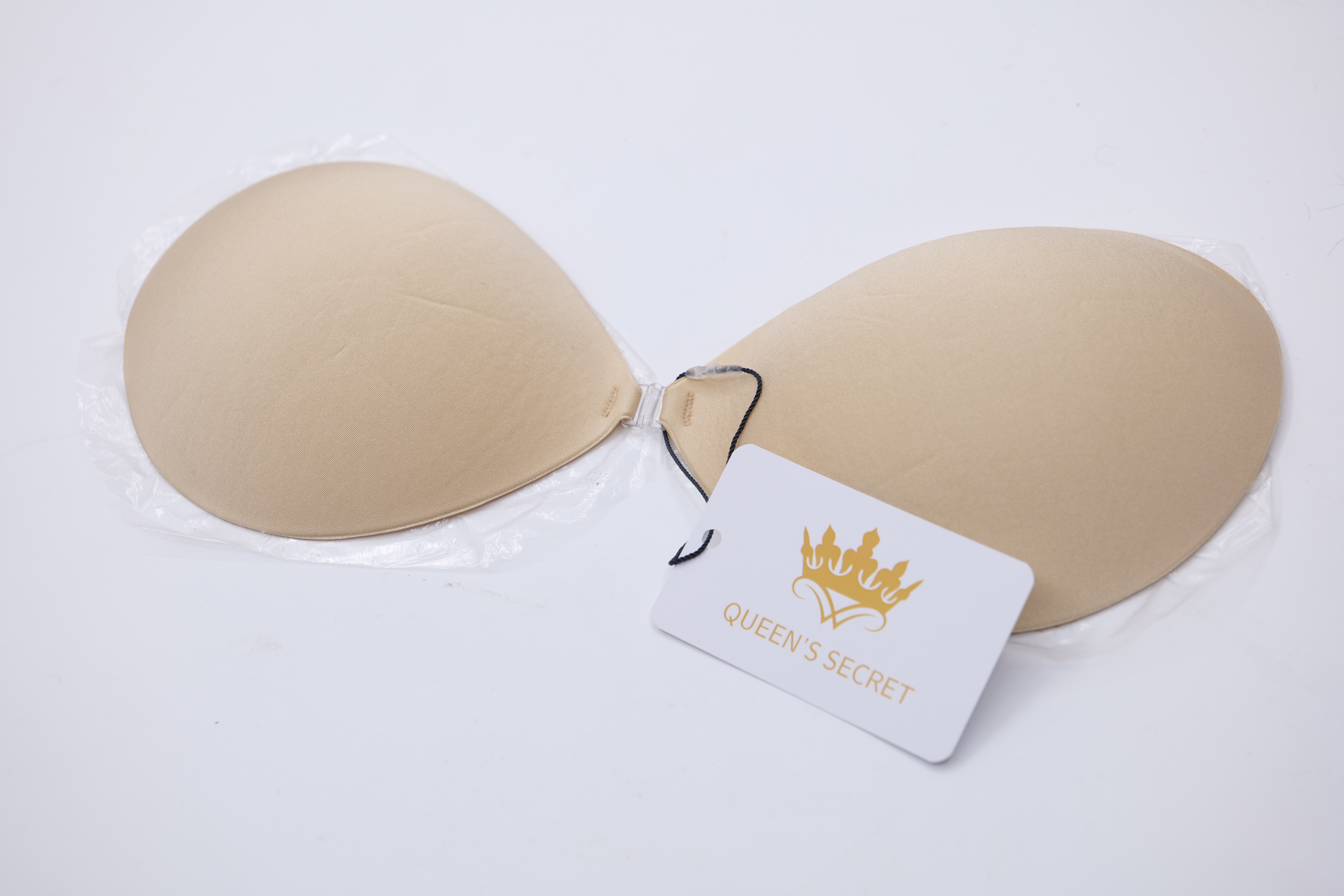 QUEEN'S SECRET Adhesive Bra, Push up Strapless Self Adhesive Bra, Invisible Silicone Bra for Backless Dress