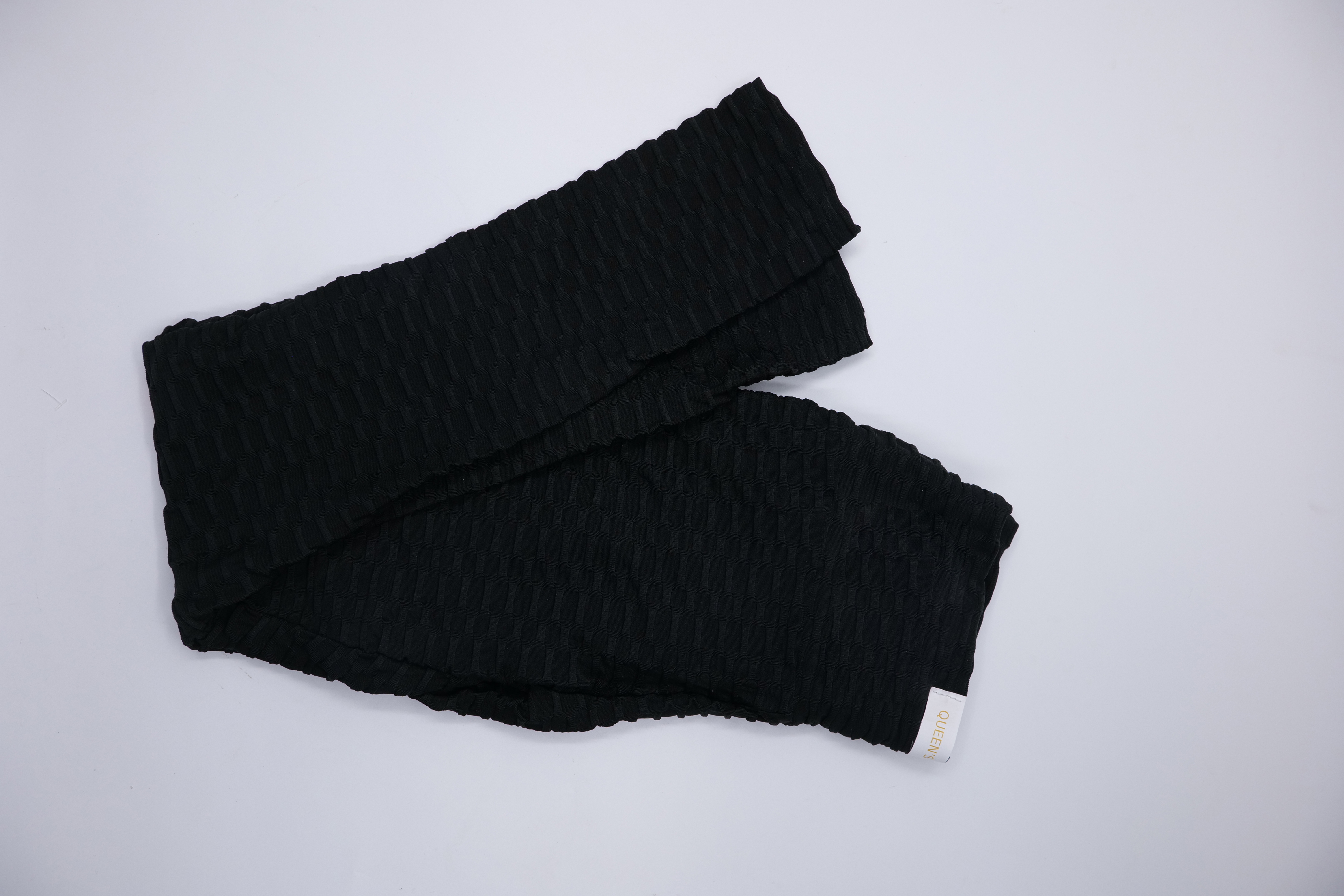 QUEEN'S SECRET Women's Double Knit Pintuck Trouser Legging Black Color